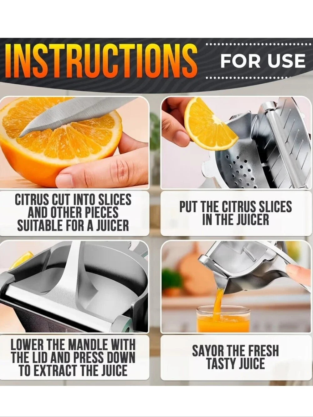 Hand Juicer Squeezer